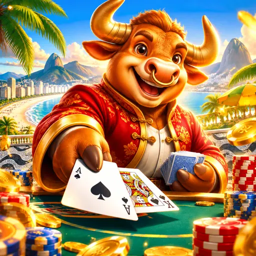 Tela do Fortune Ox com os rolos