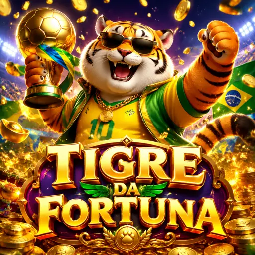 Tela do Fortune Tiger com os rolos 3×3 e símbolos de moedas e ligotes de ouro